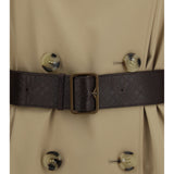 Kensington midi leather Trench