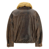 Leather Bomber Jacket