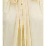 Bow Blouse with embroidered shoulders