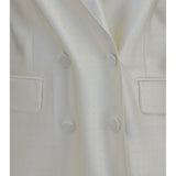 Polka-dot satin double-breasted Blazer