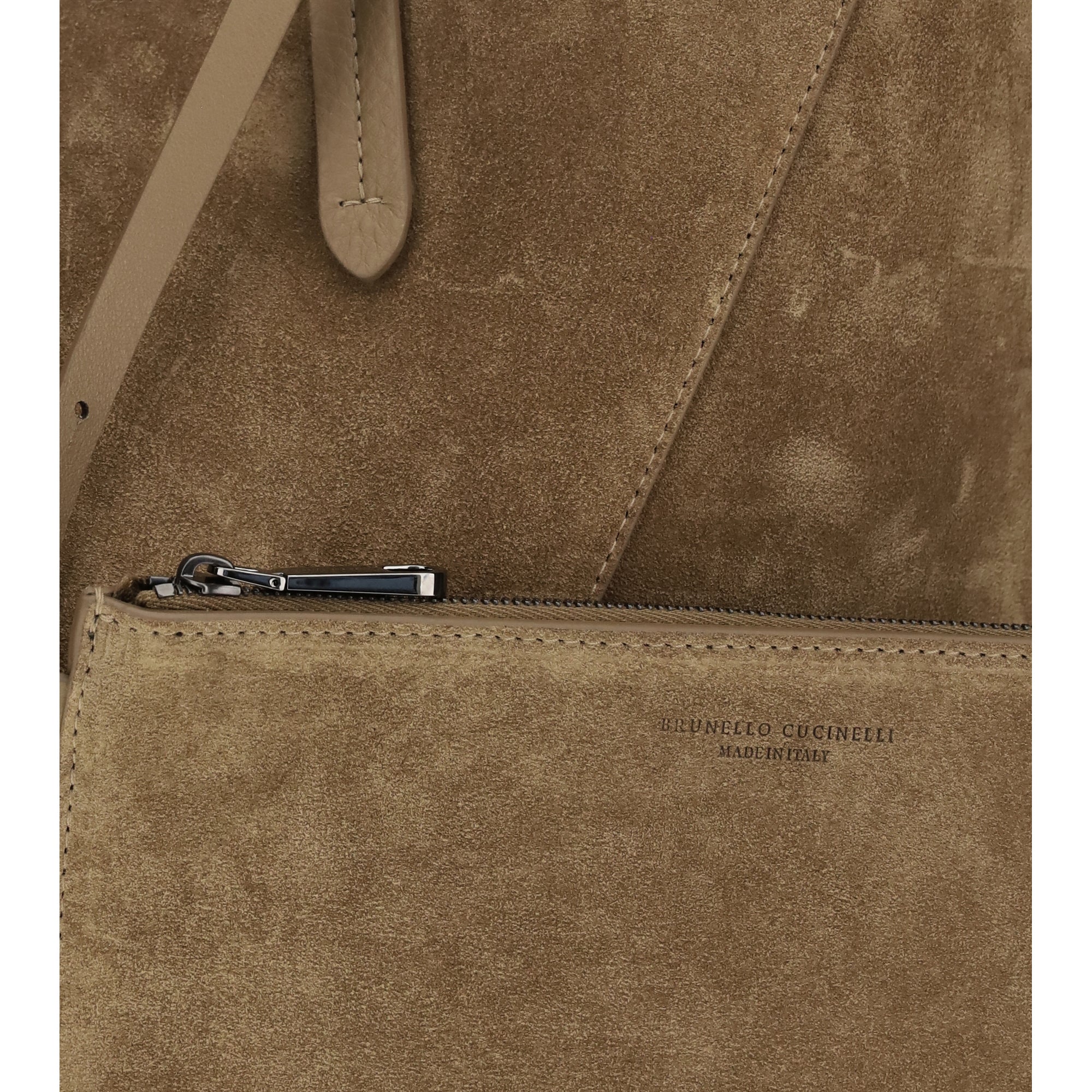Suede BC Tote Bag