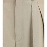 Tailored wool and silk canvas Pants