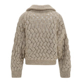 Mohair and wool blend Cardigan