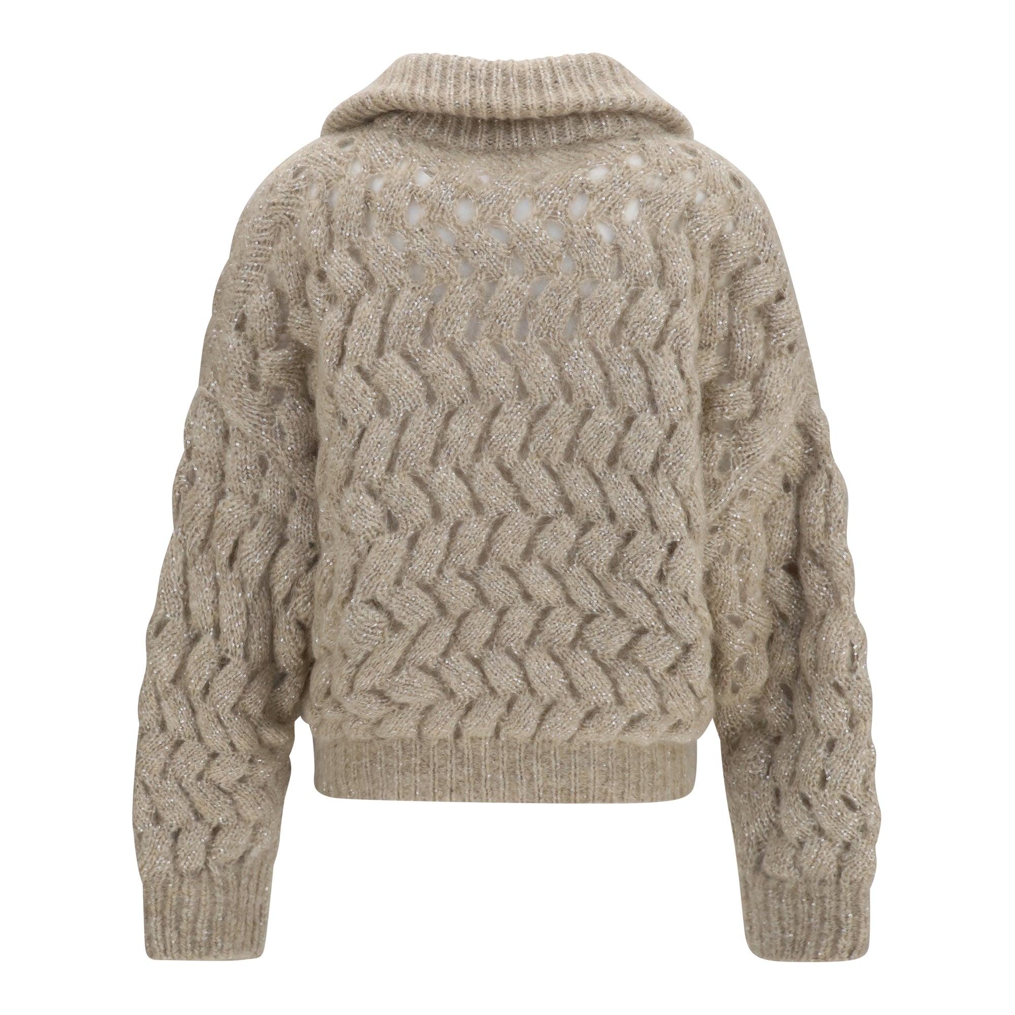 Mohair and wool blend Cardigan