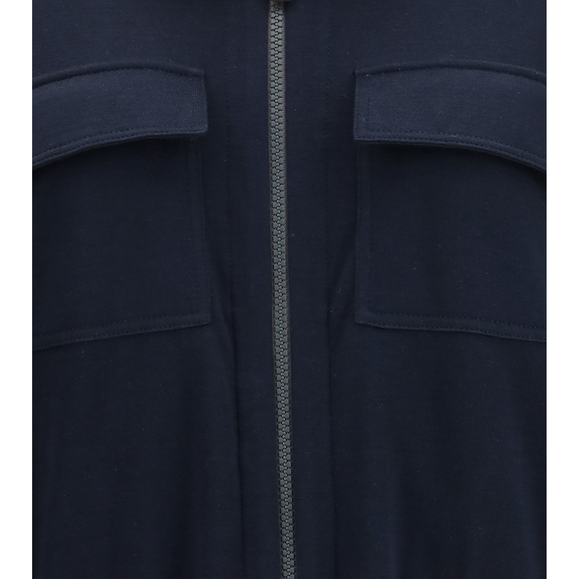 High-neck Sweatshirt in cotton and silk blend