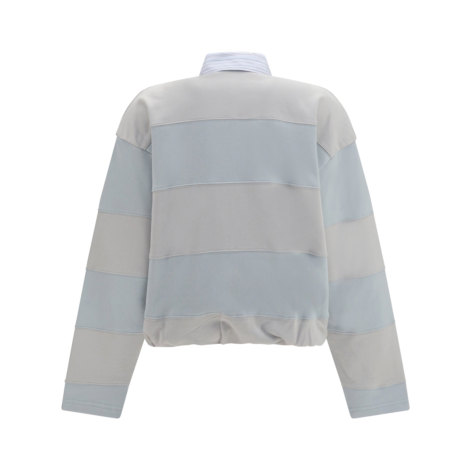 Striped Polo Sweatshirt