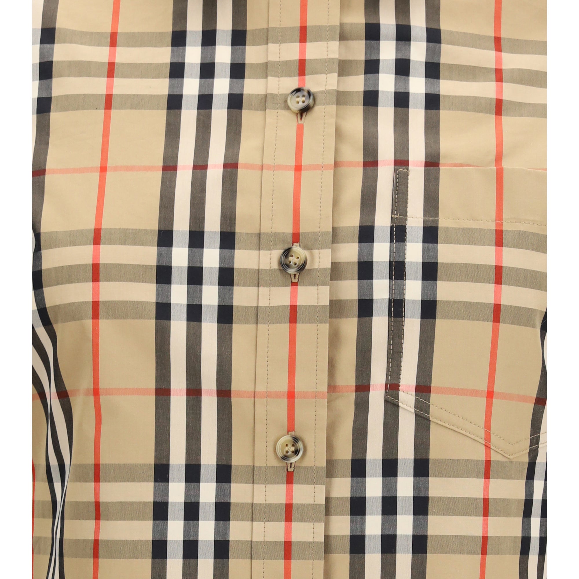 Stretch cotton Check Shirt