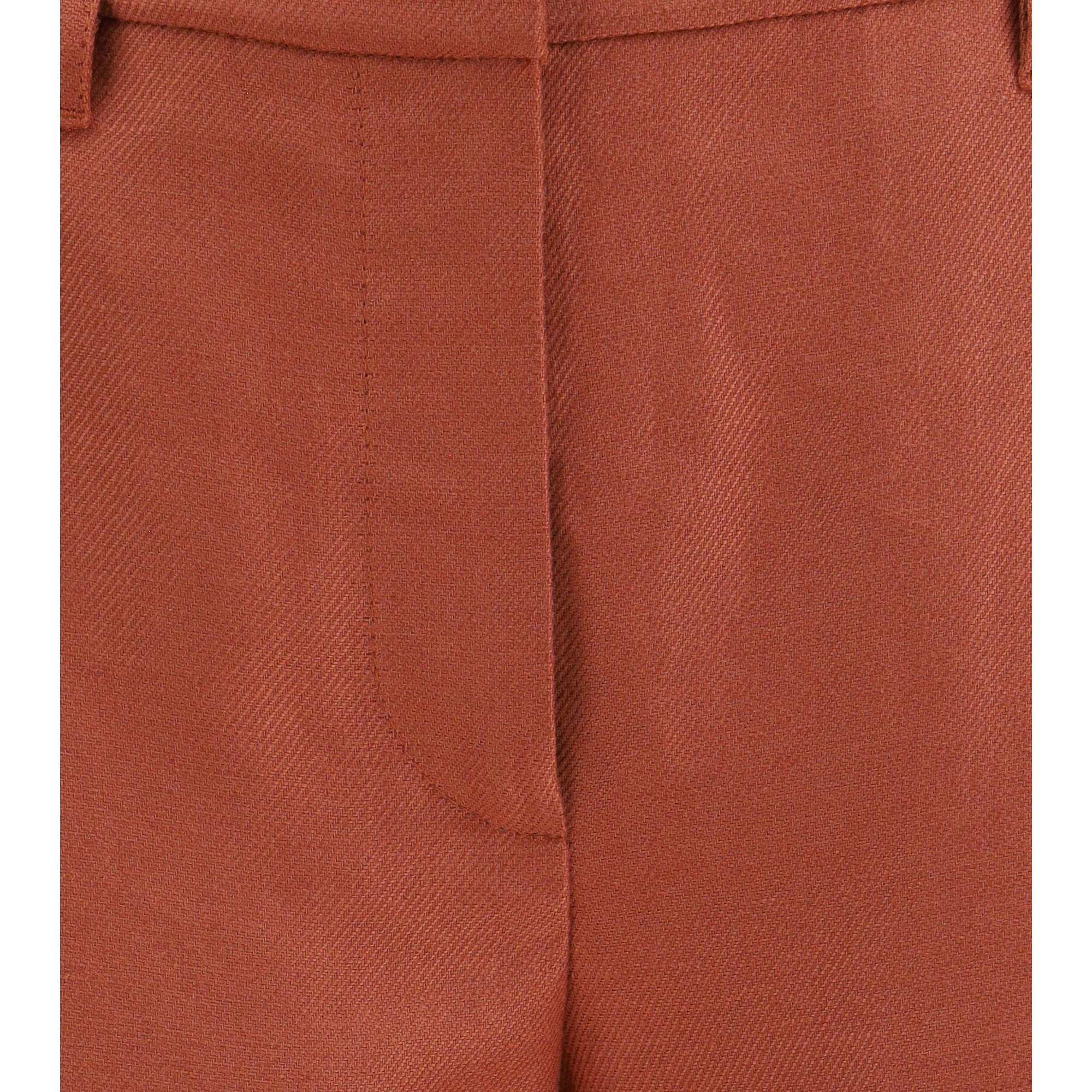 Wide-Leg Pants in linen with elastic waistband and belt loops