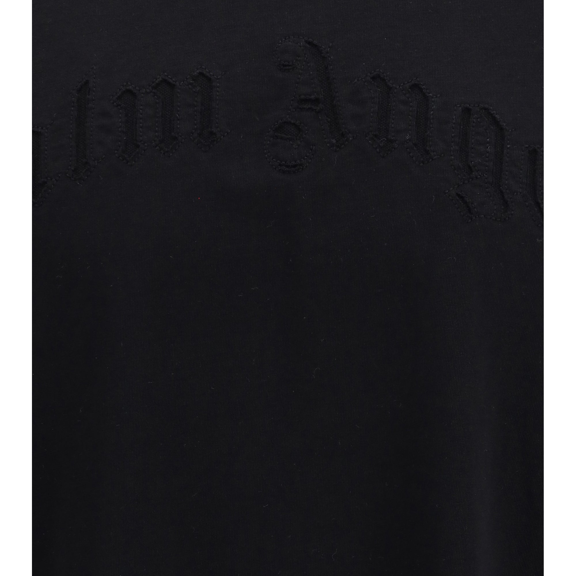 Curved logo double-layer T-shirt