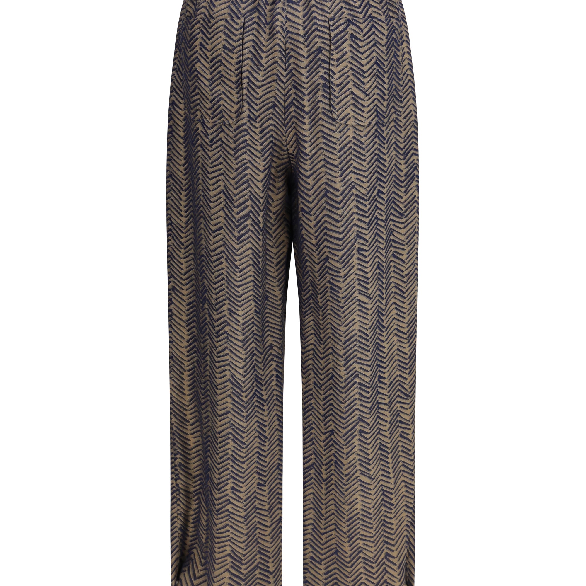 Chevron jacquard viscose Pants