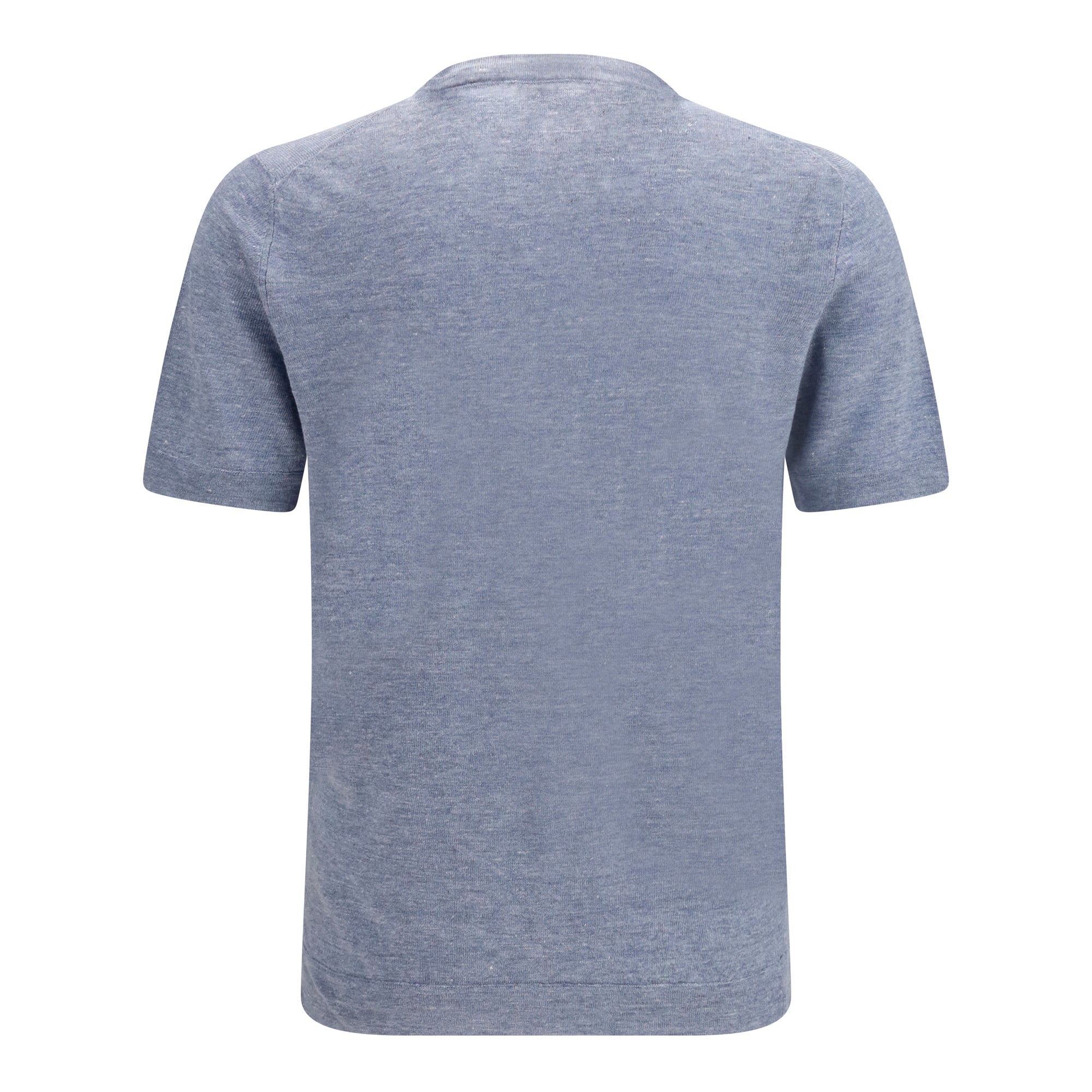 Linen and cotton crewneck T-shirt
