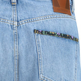 Jeans with floral details