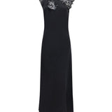 Silk Dress with lace
