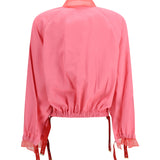 Bomber in technical viscose