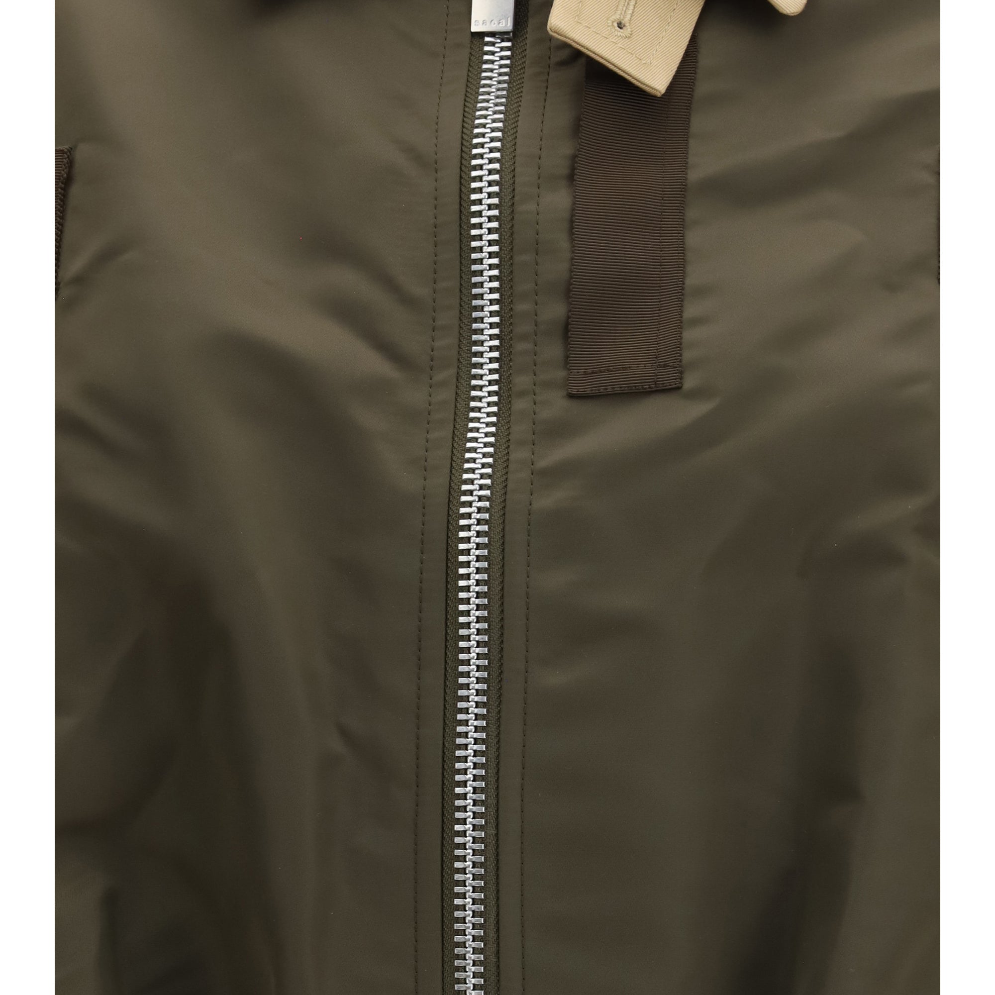 Cotton and nylon Bomber Jacke