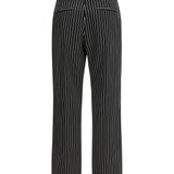 Striped wool and cotton Pant