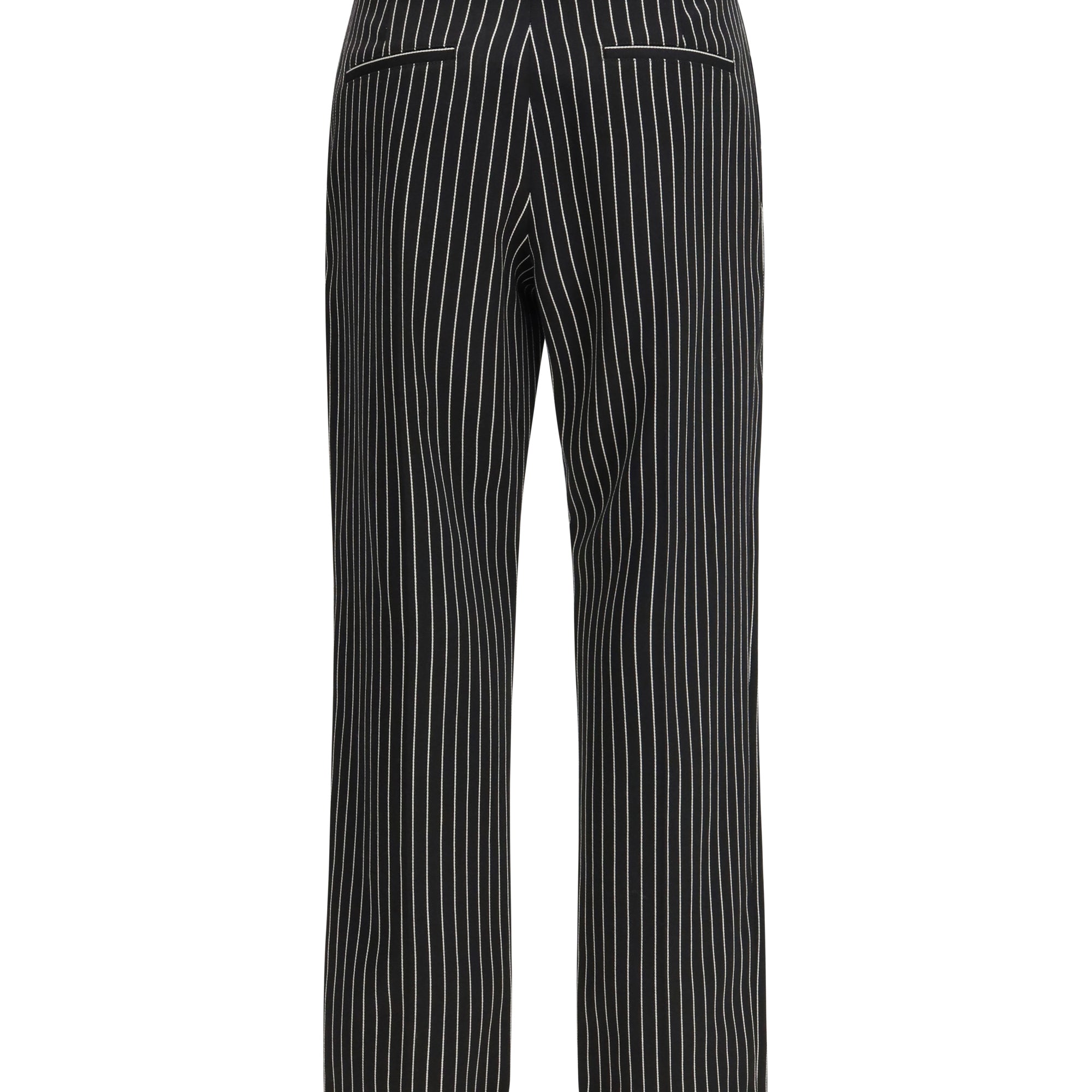 Striped wool and cotton Pant