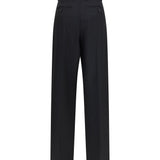 Double-pleat Pants in wool and mohair