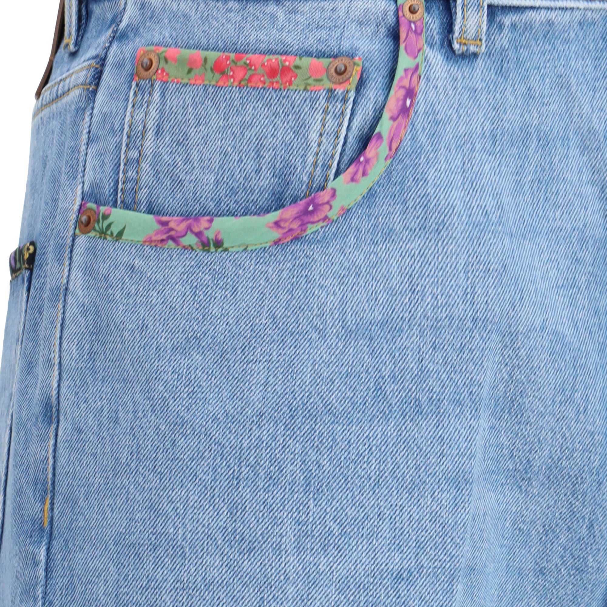 Jeans with floral details