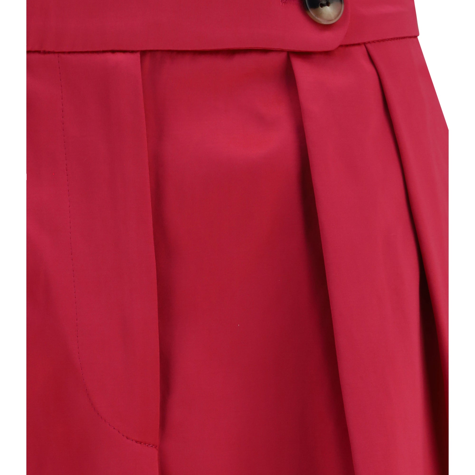 Wide pleated Pants in washed cotton and acetate