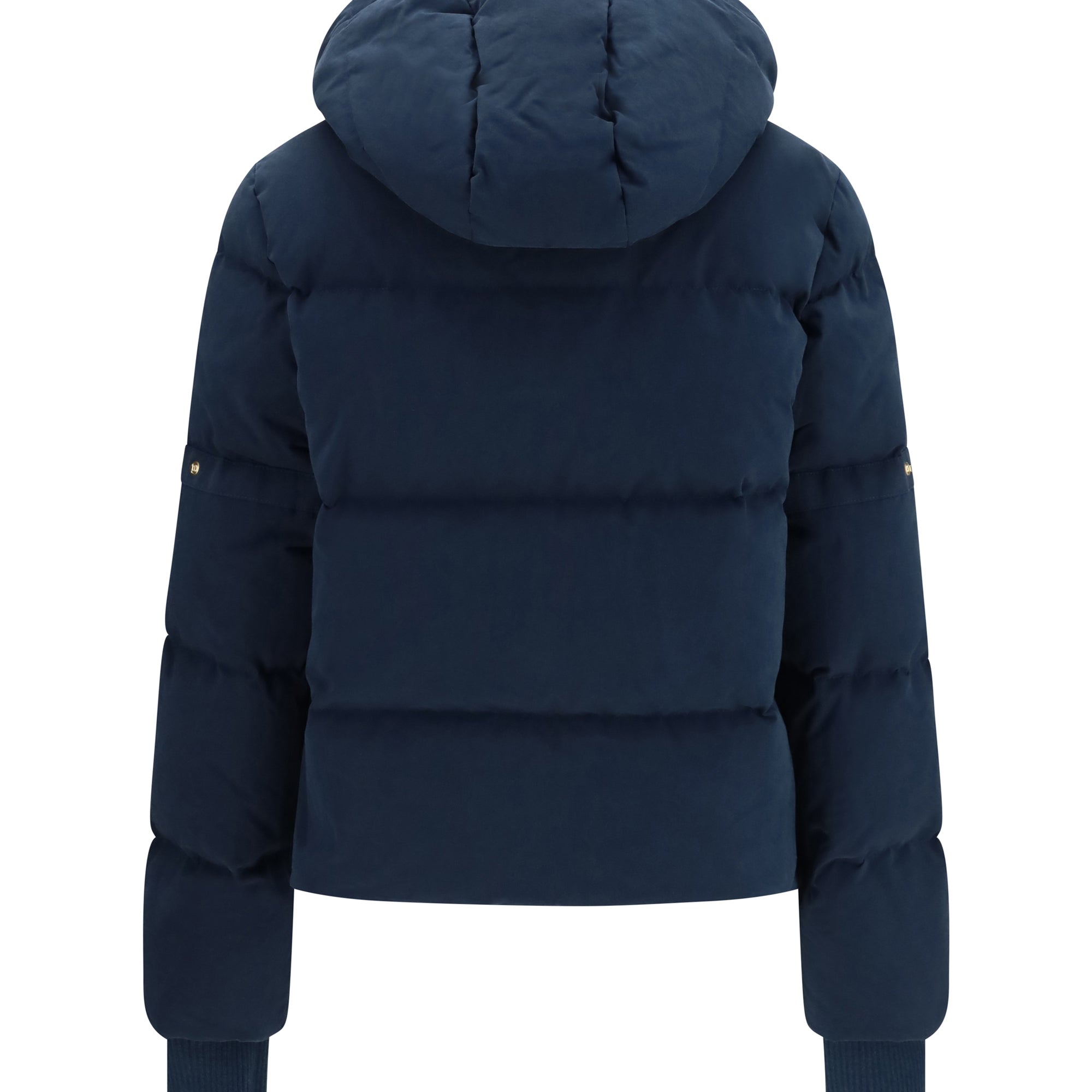 Waxed technical Puffer Jacket with hood