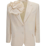 Floral cotton and silk Blazer
