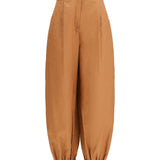 Cotton and linen balloon Pants