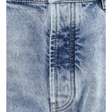 Straight-leg turn-up Jeans