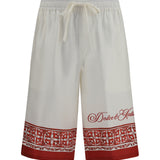 Maiolica print jacquard twill Shorts