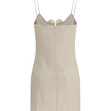 Sleeveless crêpe beach mini Dress