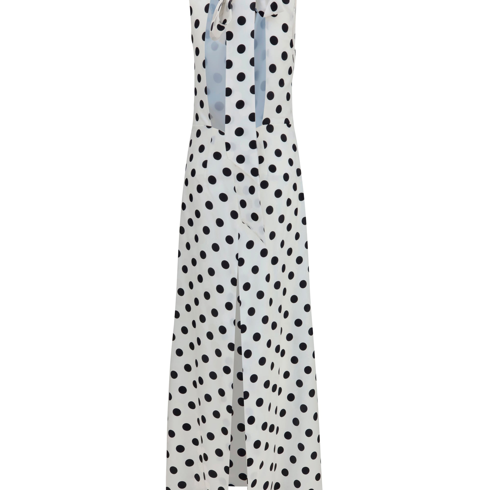 Sleeveless maxi Dress with back bow