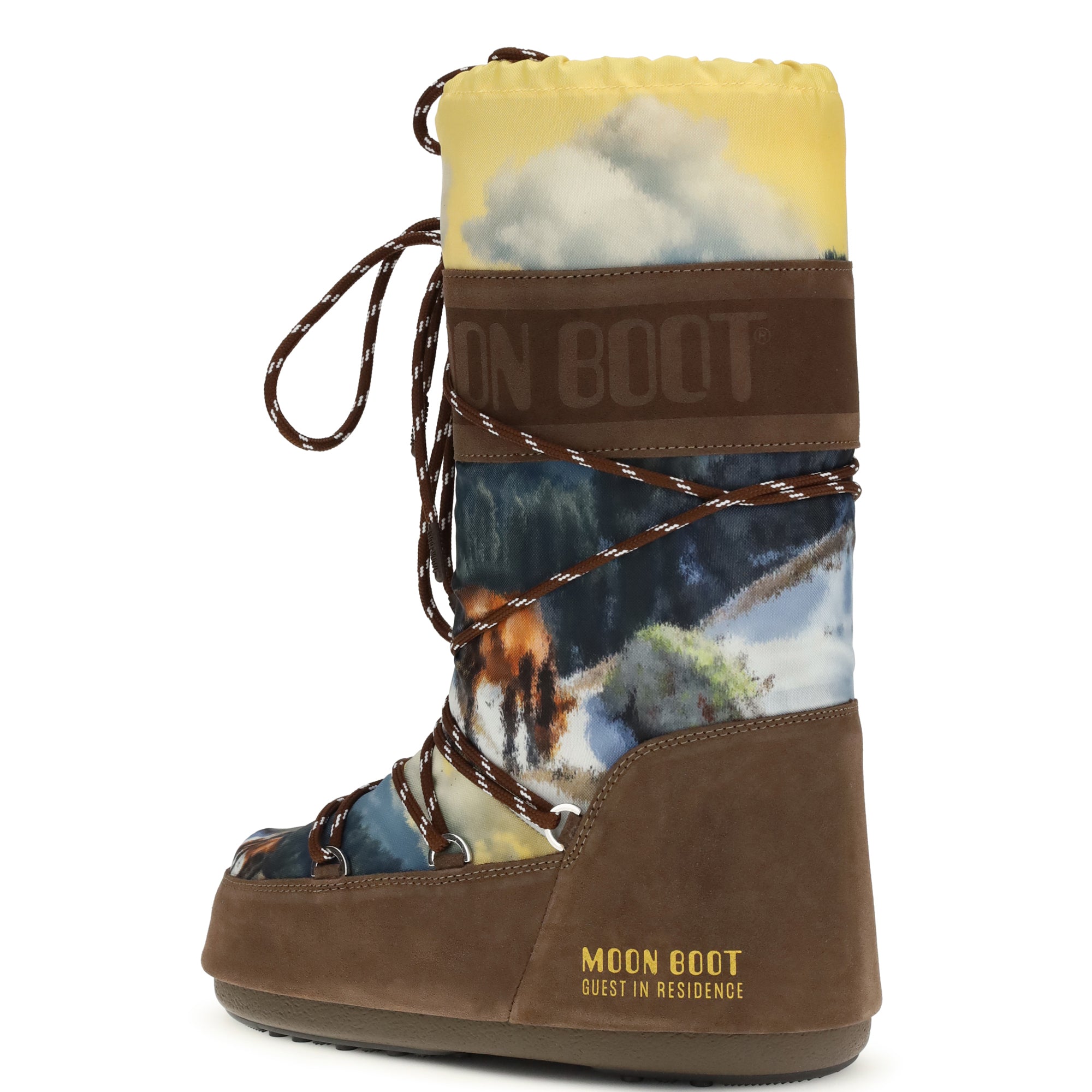 Moon Boot x Guest In Residence print Boots