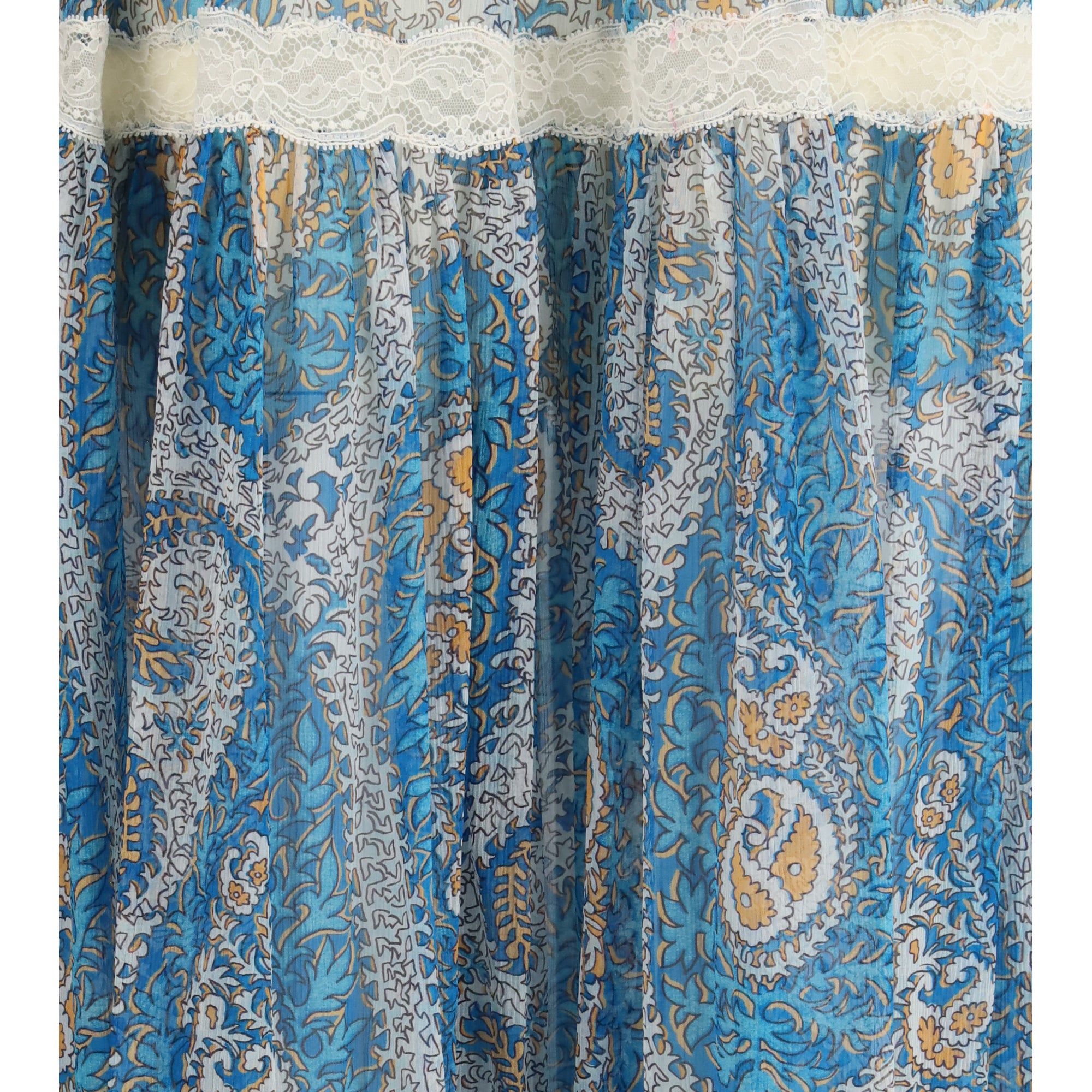 Silk crepon maxi Skirt