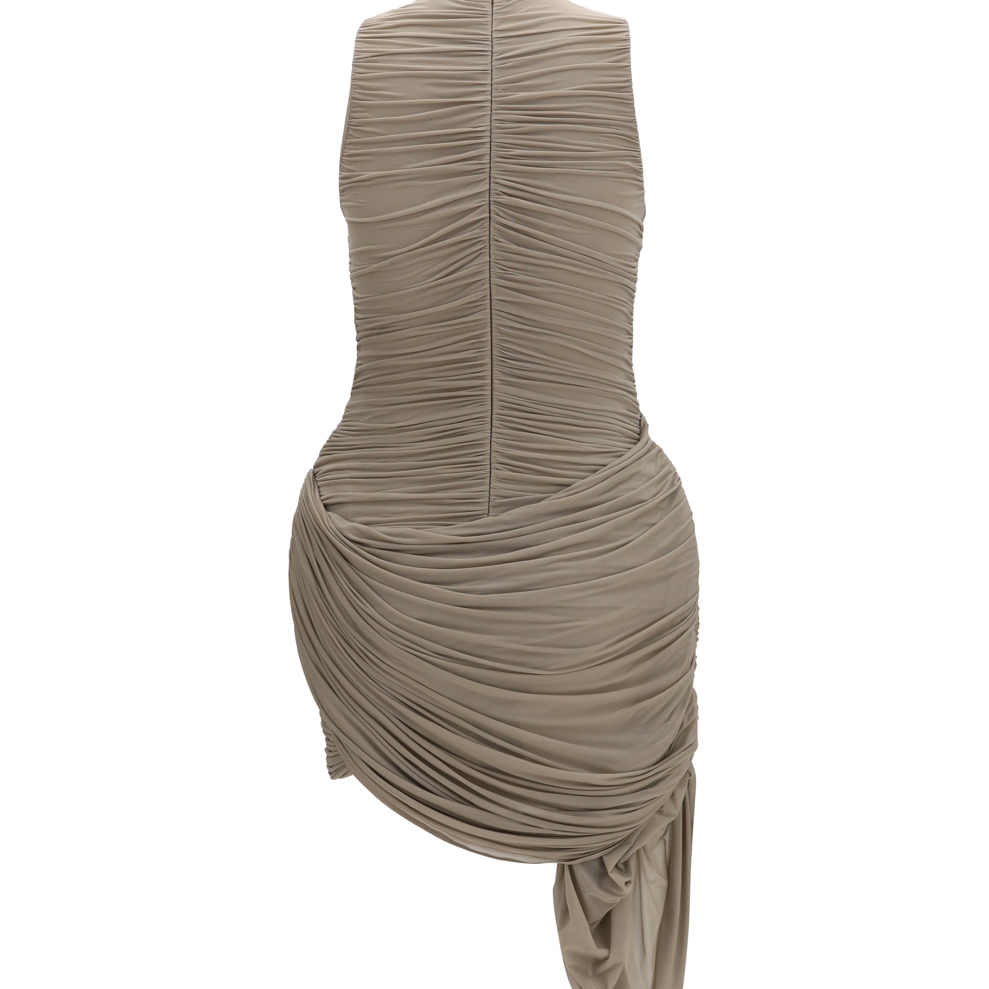 Draped high-neck Dress