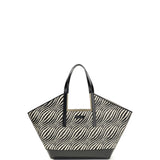 Raffia effect fabric Tote Bag